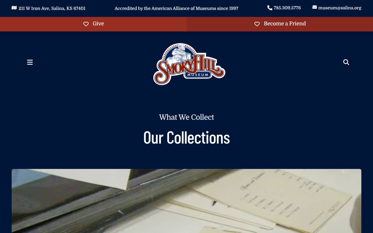 Smoky Hill Museum Salina city directory research