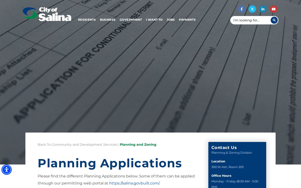 Salina street directory planning applications by address